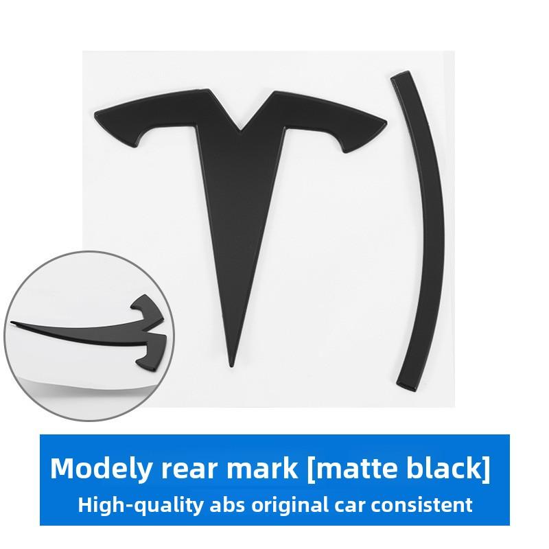 VKYA1 3d ABS Chrome Black Red Logo Dual Motor Emblem Letters Car Trunk Badge For Tesla Model Y 3 X S Dual Motor Sticker Accessories