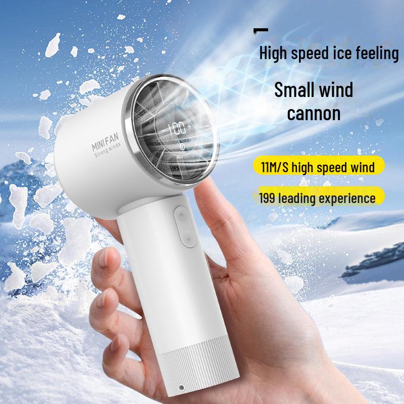 2024 Outdoor Wireless Charging Mini Handheld High-Speed USB Fan