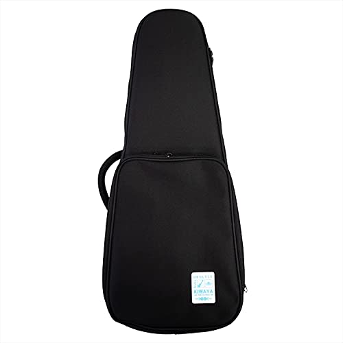 KIWAYA KLC-Con/BK Concert-Size Ukulele Light Case (Compatible with Long Necks, Durable and Lightweight, with Retractable Shoulder Strap)