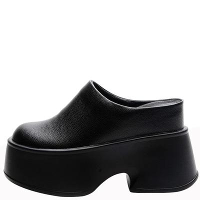 11CM Nieuwe Slippers Natuurlijk Koe Echt Leer Platform Wedge Sneakers Pumps Zomer Dames ROME Ultra-Verborgen Hakken Gevulkaniseerde Schoenen