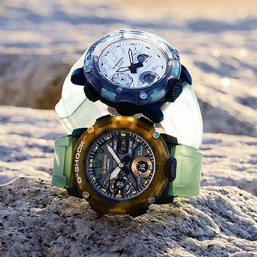 Casio Herren Harz 200M Wasserdicht Digital Stoßfest Quarz Uhr GA-2000HC-3A