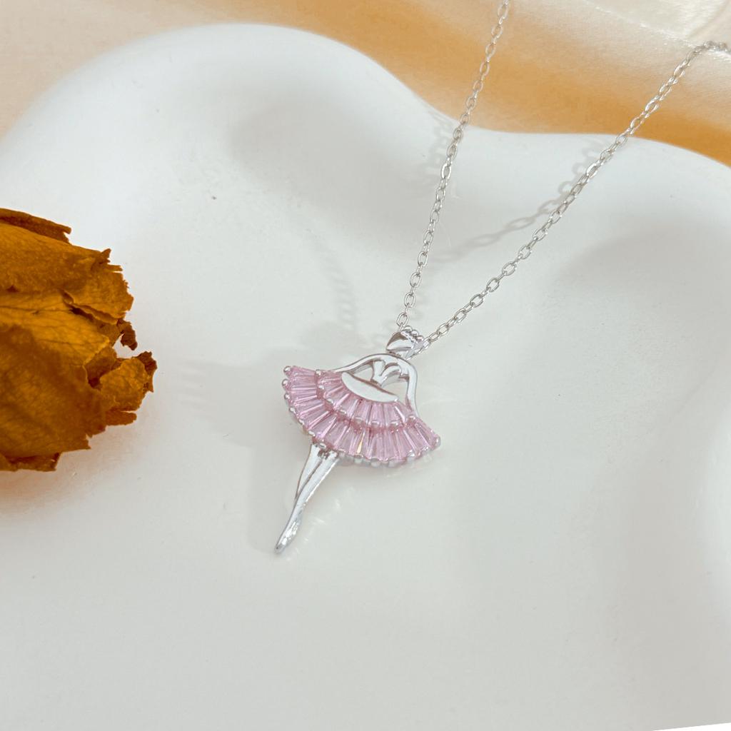 Necklace, Ballet Girl, Elegant and Beautiful Style, Necklace with Design Sense, Collar Chain, Neck Chain Accessory
