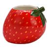 Pot de fleurs fraise en céramique 14 x 12 x 13 cm