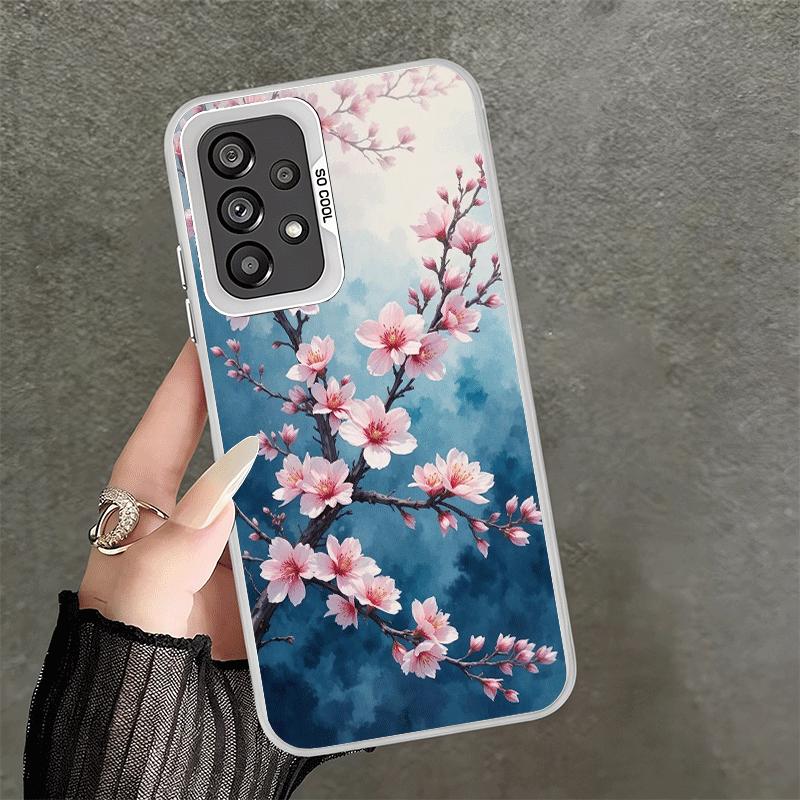 Cherry Blossom Sakura Fashion Shockproof Phone Case for Samsung A17 A16 A15 A14 A37 A57 A36 A56 A26 A35 A55 A25 A34 A54 A24 A13