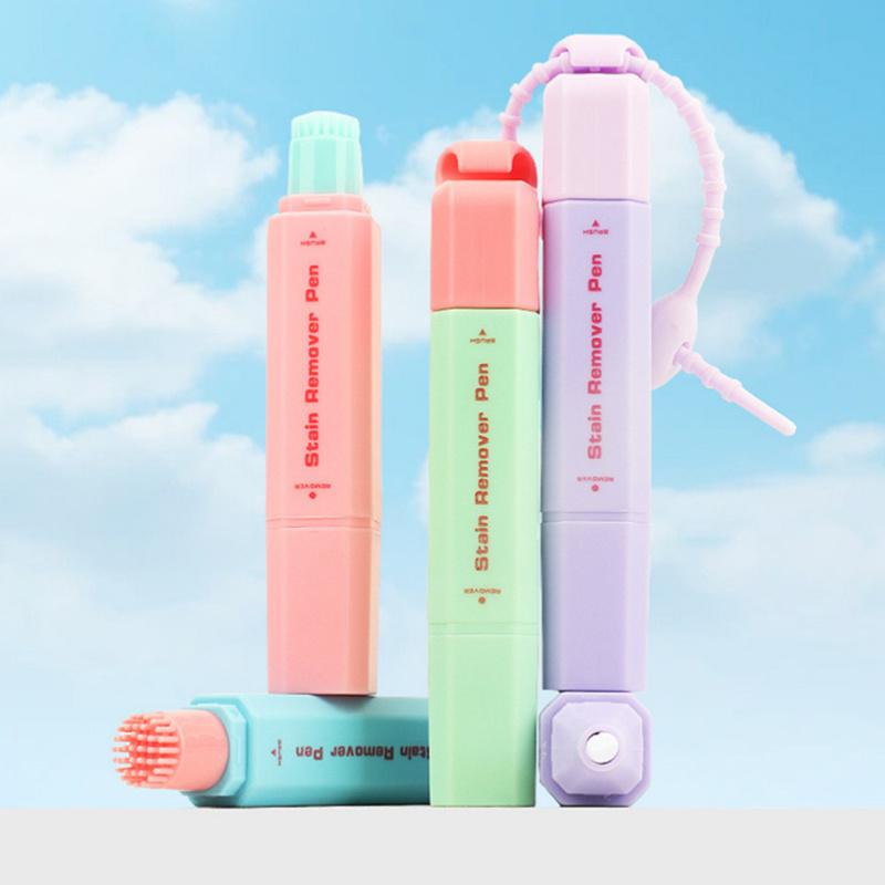 1 Pcs White Clothes Stain Remover Pen Strong Portable Waterless Tank Oil Stain Remover Pen 12Ml Portable Emergency Pot Pen