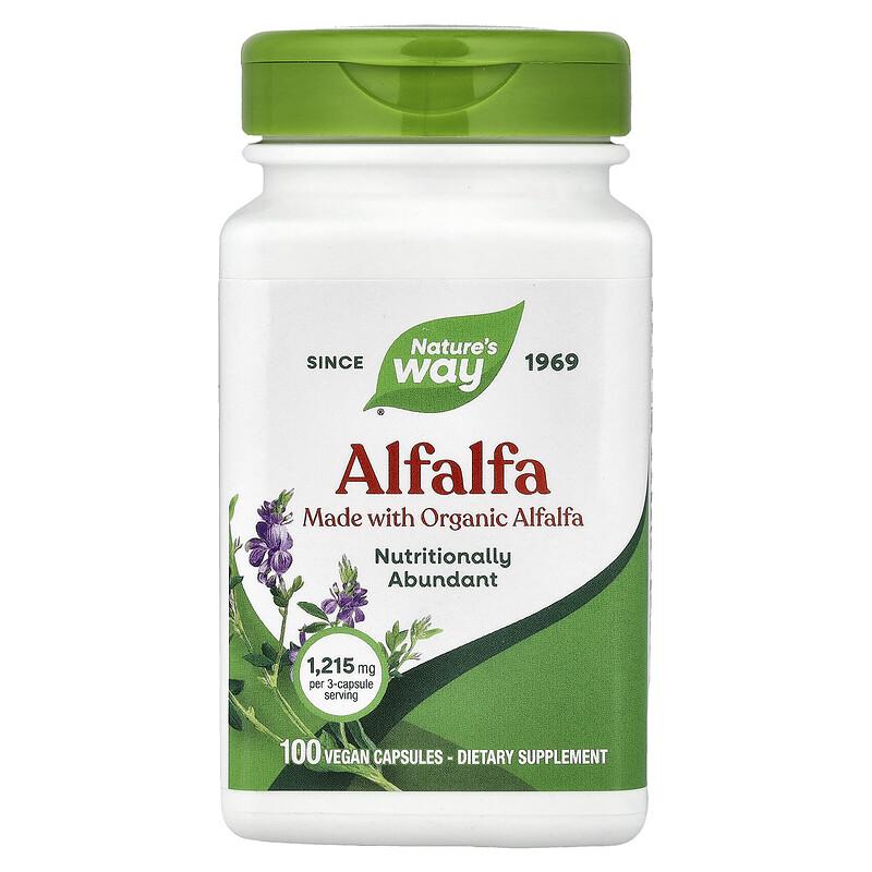 Alfalfa, 100 Vegan Capsules (405 mg per Capsule)