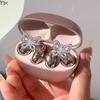 Fivela de Diamante para Fone de Ouvido FreeClip, Decoração de Clipe de Orelha para Fone de Ouvido, Acessórios de Floco de Neve, Brincos Femininos de Luxo Leve e Alto Nível, Acessórios de Orelha