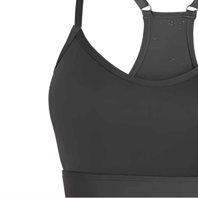 Skechers Go Flex Solid Low-Intensity Support Training Sports Bra Women sports bra Carbon-Black P222W039-0018