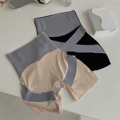 Women Safety Pants Butt Lifter Tummy Control Shapewear Flat Belly Panties Waist Trainer Seamless Shorts Cross Body Shaping Sports Slimming
