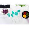 Stainless Steel Nylon 5 Piece Kitchen Utensil Set Cooking Spoon Ladle Skimmer Turner Pasta Server Ergonomic Dishwasher Safe
