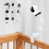 KSYNIU Baby Camera Clamp Compatible with Tapo Mounts Flexible No Drilling Adjustable Extends Up To Compatible with Baby Internet Indoor Security