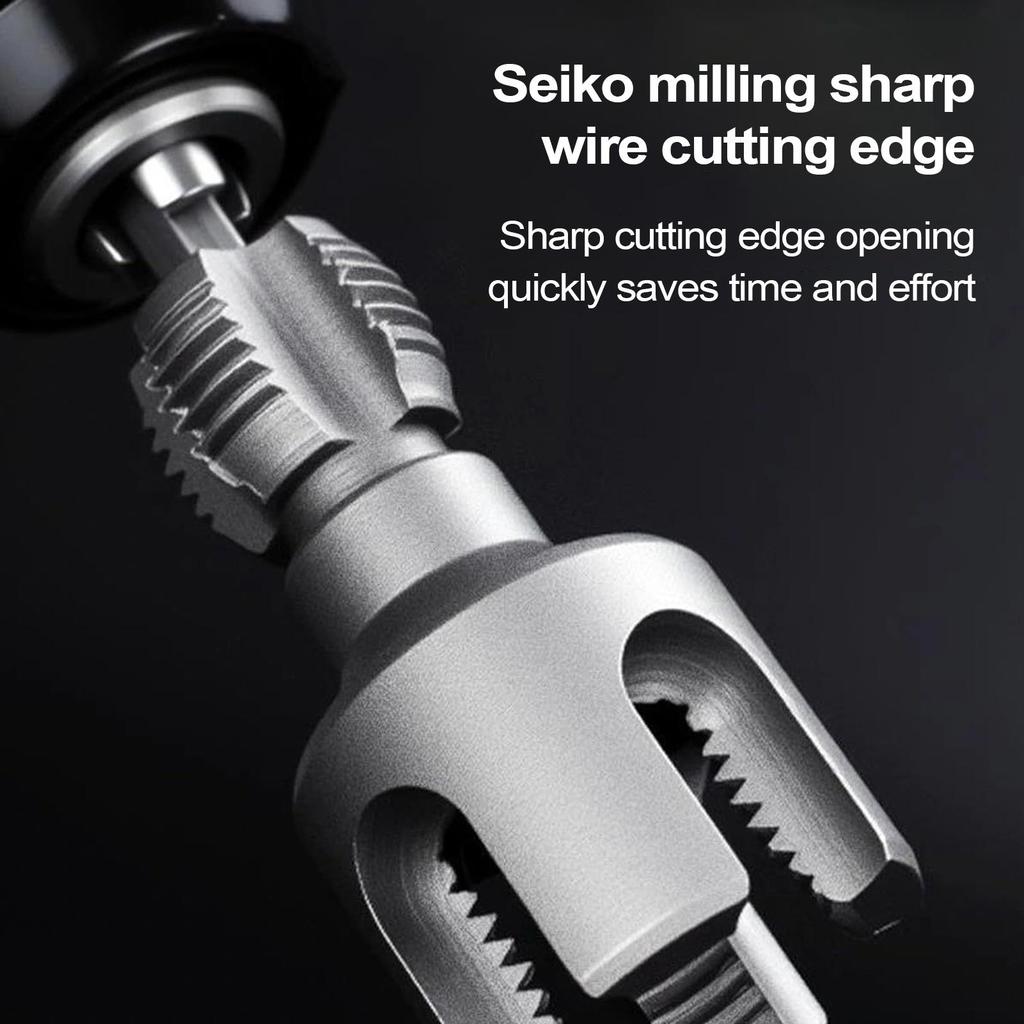 PVC Pipe Threading Tool 3/4 Pipe Threader External Internal Cutter 1/2 & 3/4 Dies For Water Tube Electric Drill Garden Hose Home