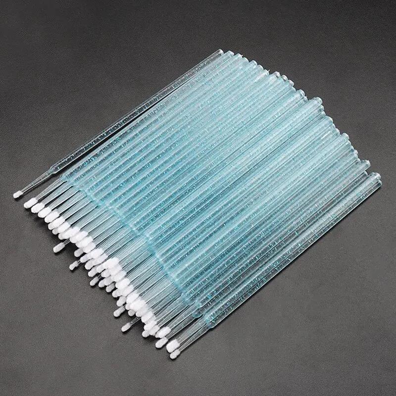 100Pcs Disposable MicroBrush Eyelashes Extension Tools Individual Lash Removing Cotton Swab Micro Brush For Eyelash Makeup Tool