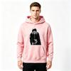 Men Printed Pullover Hoodie, Anime Spiral Mask Character Print Casual Long Sleeve Hooded Sweatshirt for Daily Wear