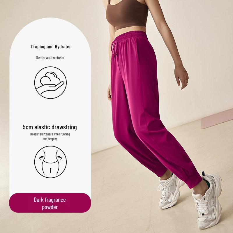 

Женские леггинсы высокой интенсивности свободного кроя на кулиске - Эластичные спортивные брюки с высокой посадкой Large