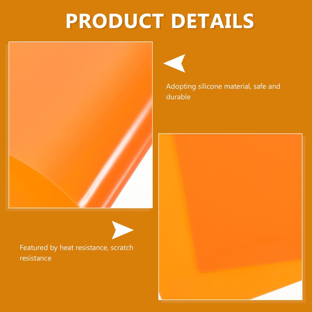 2pcs Silicone Placemat Compact Lightweight Heat-Resist Non-Slip Washable Table Mat For Baby Toddler Home Hotel Use