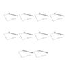 10PCS 70mm Trailer Coupler Pin Silver Galvanized Iron Quick Latching Square Safety Heavy Duty Locking Pin For Mowers