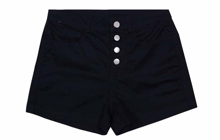 Converse Casual Shorts Women s Black Moderate 10019147-A03 29