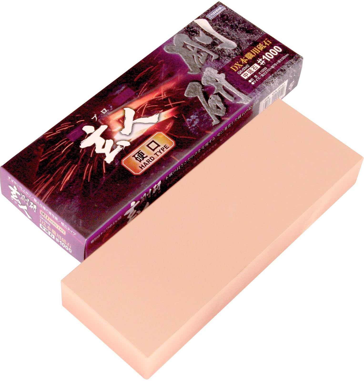 

NANIWA DX Professional Hard QA0342 Точильный камень, Goken, Профессиональный, Кромка, #1000, бежевый