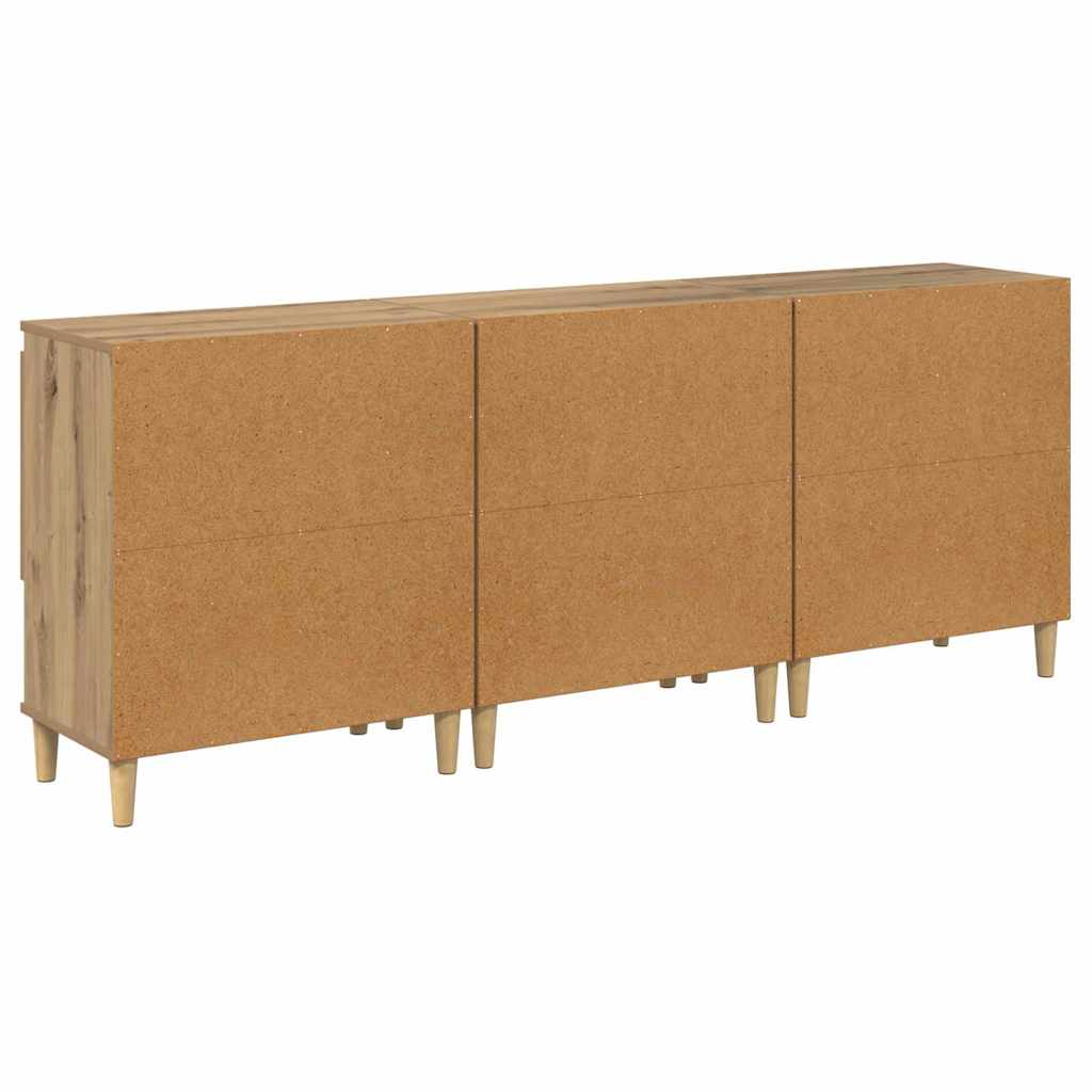 Sideboards 3 pcs. Artisan Oak 60 x 35 x 70 cm Particleboard