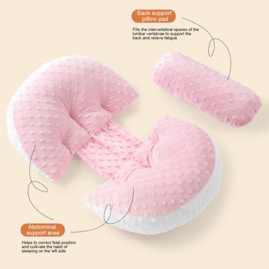Pregnancy Pillow for Side Sleepers Adjustable Waist Wedge Pillow Portable Back