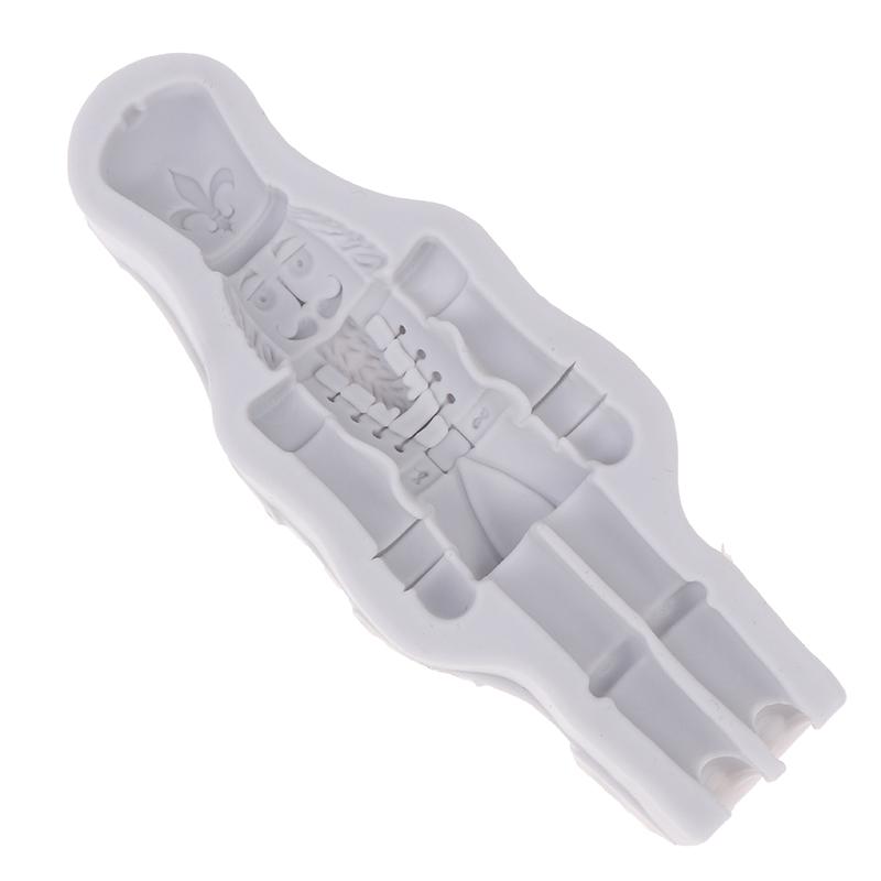 Nutcracker Soldier Fondant Silicone Molds Christmas Chocolate Molds For Cake Decorating Gum Paste Polymer Clay Mold Bakeware
