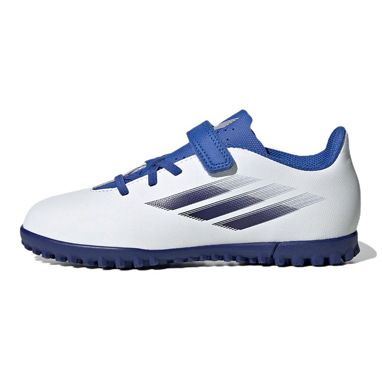 Adidas X Speedflow.4 Tf/Ag Comfortable Casual Durable Low-Top Kids Football Shoes Kids Football Shoes White Blue GW7523