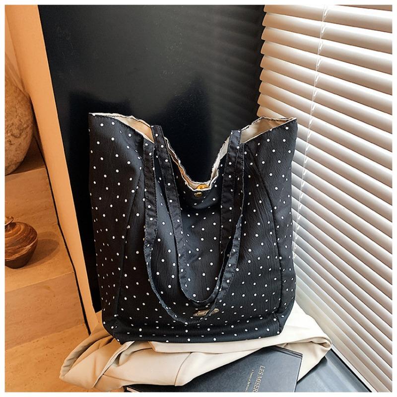 Karierte Canvas-Tasche Lazy Style neue Tasche mit großer Kapazität Damen Freizeit College-Student Tragetasche