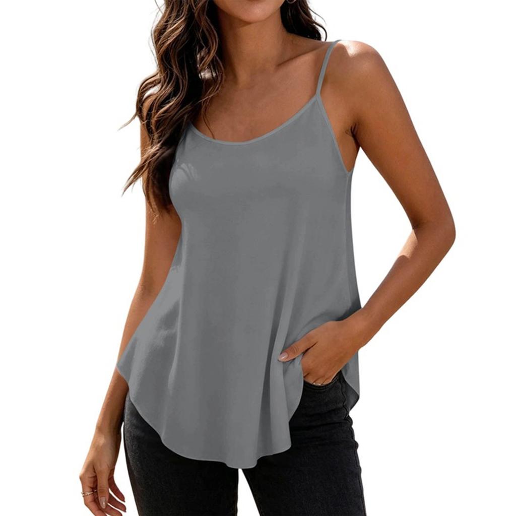 Women's Color Cutout Camisole Tank Top for Casual Daily Wear
