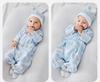 [Chamomile Antibacterial] Mini Balabala Baby jumpsuit made of bamboo cotton, breathable home clothes for newborns, summer 26th