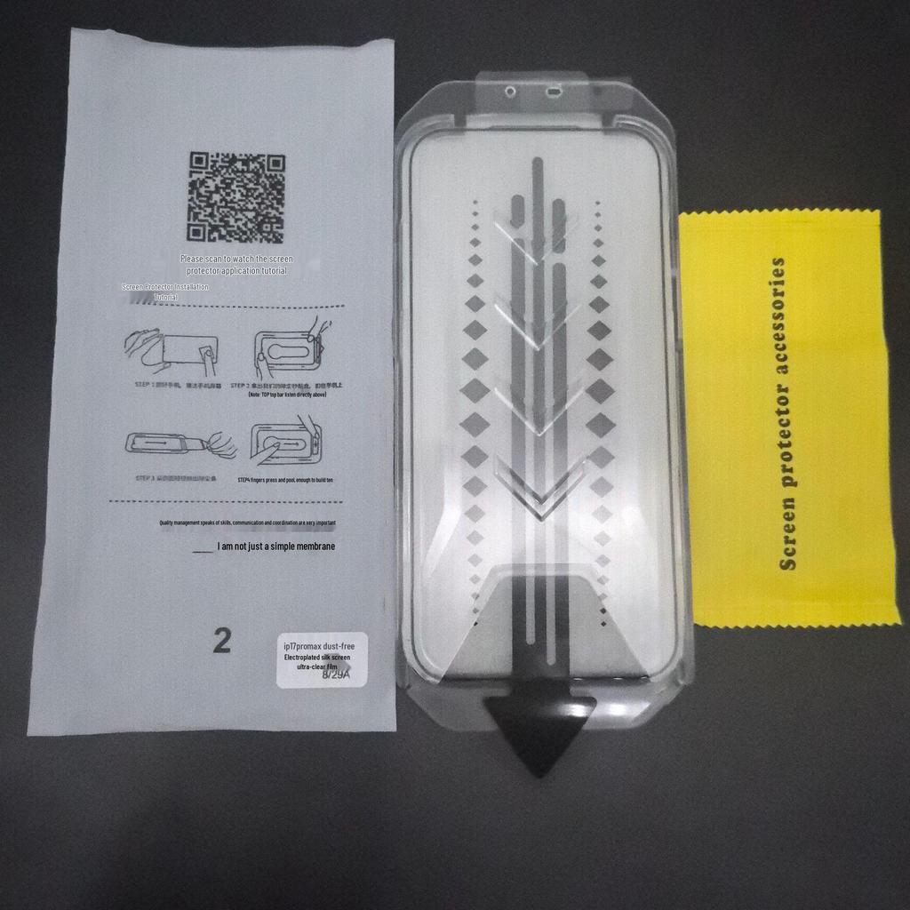 Protezione Schermo in Vetro Temperato per Apple 17 Pro Max - Design con Camera Senza Polvere