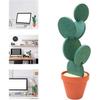 Cactus Coaster,Coasters Cactus Set,DIY Round Cup Coasters with Flowerpot Holder Creative DIY Cacti