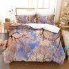 Romantic White Tree Duvet Cover Set Fashion Youth Bedding Set Linen Queen Size Bed Comforter Cover Set Boy Girls Bedding Set