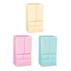Miniature Refrigerator with Opening Door Realistic Plastic Kitchen Appliance for Toy Room Micro Scene Decor 1/12 Scale Pretend Play Accessory for Kids