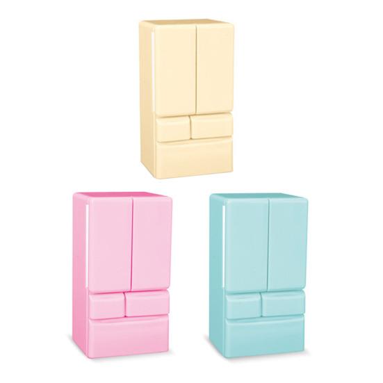 Miniature Refrigerator with Opening Door Realistic Plastic Kitchen Appliance for Toy Room Micro Scene Decor 1/12 Scale Pretend Play Accessory for Kids