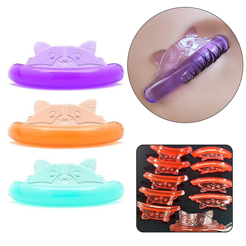 5 Paar C-Schwung Silikon Wimpernwellen-Pads Klebrige Wimpernstäbchen Lifting 3D Wimpernverlängerung Zubehör Wiederverwendbares Make-up-Werkzeug