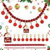 Rust-resistant Christmas Decoration Holiday Decoration Pendant Vintage Enamel Bead Christmas Garland for Festive for Tree