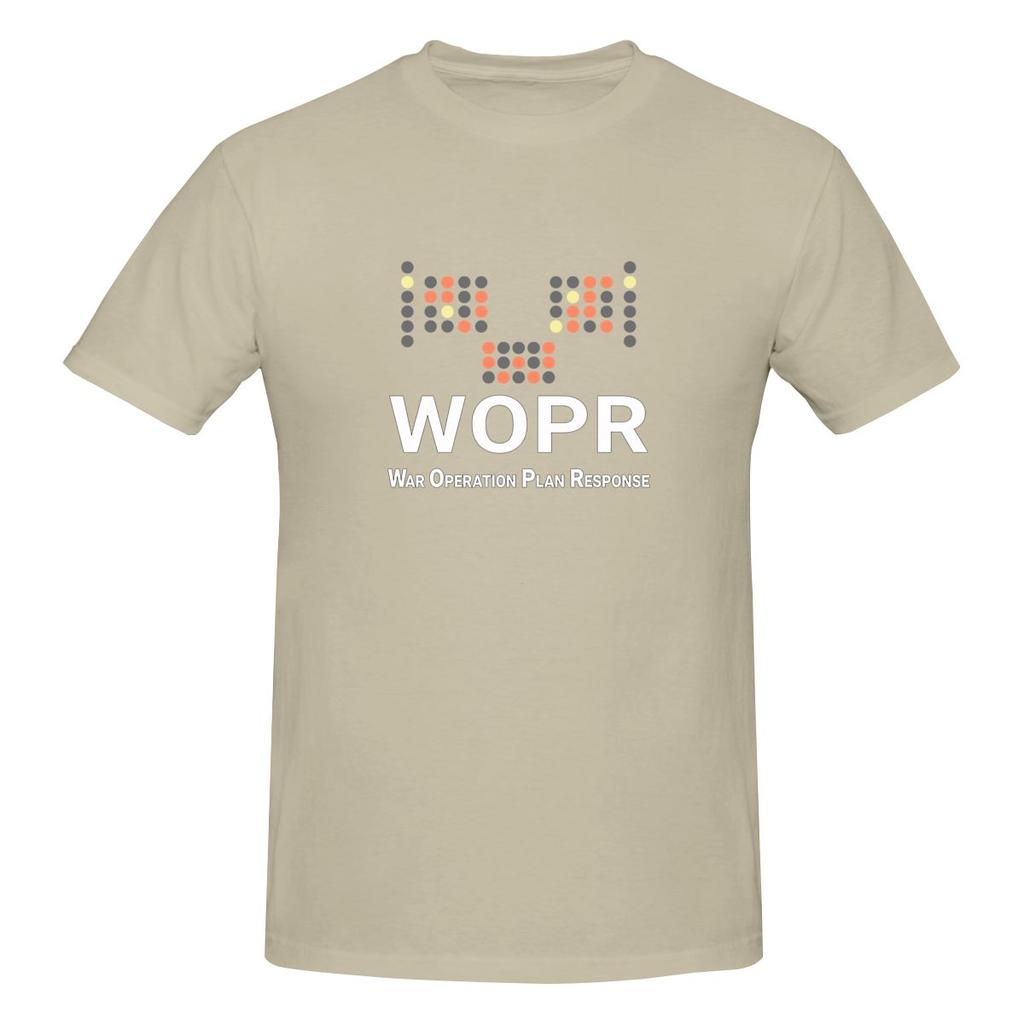 War Games Wopr Fun Retro 80s Gamer Scifi Thriller Fitted Tshirt Casual Girlish Feeling Thin For Summer Short Sleeve