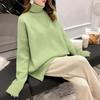 Korean Chic Fashion Soft Turtleneck Sweaters Women Warm Thick Pullover Jumper Solid Knitwear Top Autumn Winter Femme
