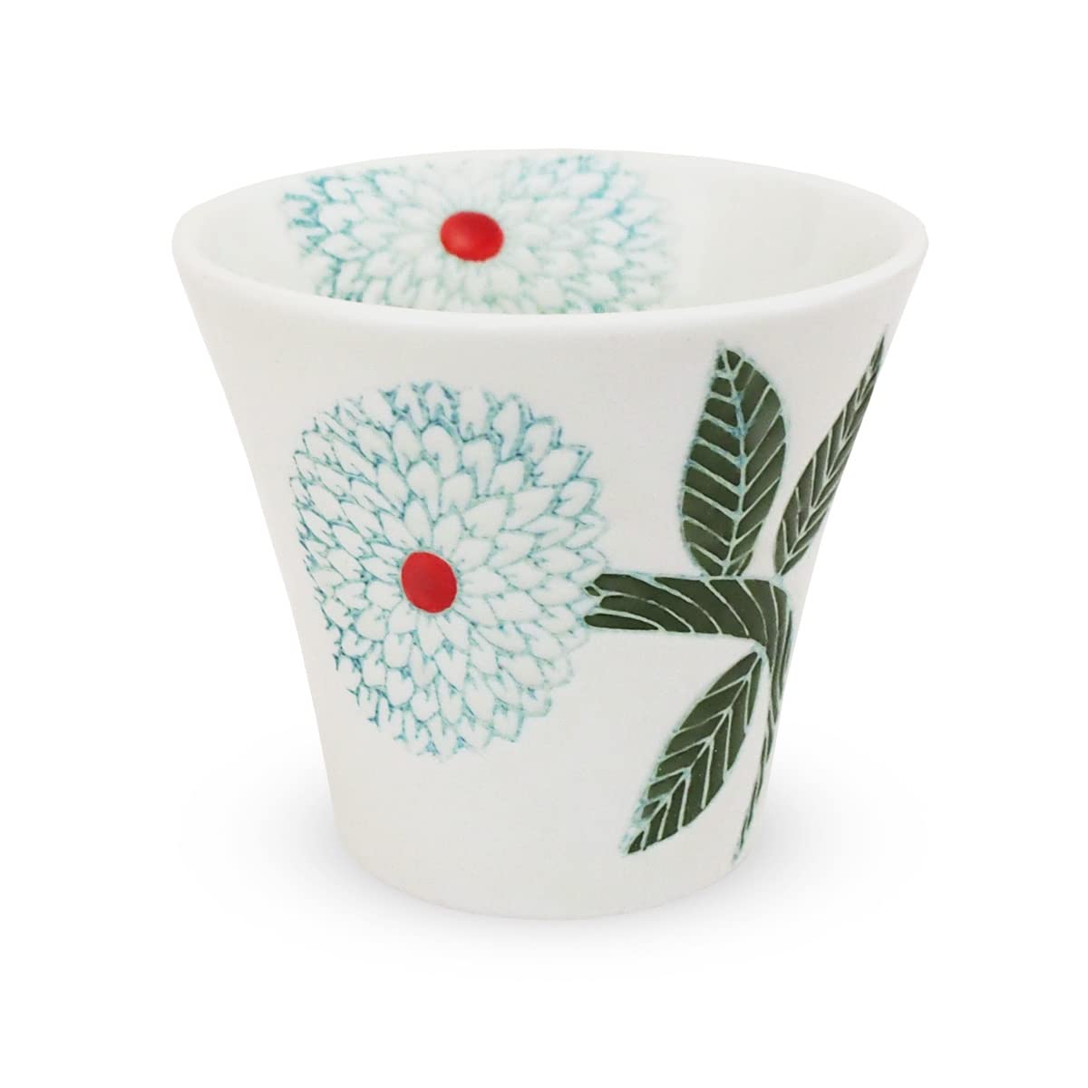 

Kunzangama Large Hasami Made in Dahlia Premium J-kitchens Cup, (Teacup), Ware, Japan, 180cc,
