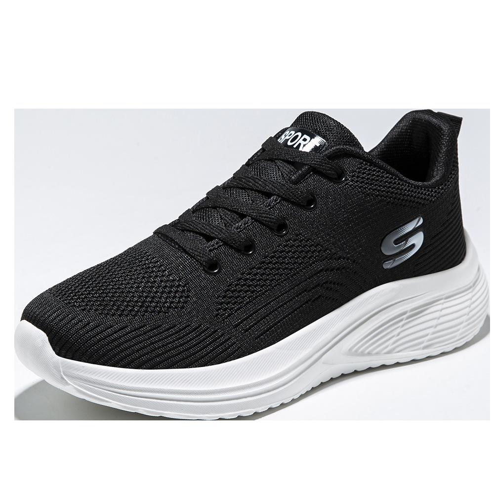 

New shoes fly-woven mesh breathable men s and women s same casual sports shoes cold sticky lightweight soft sole middle-aged and elderly walking shoes 36