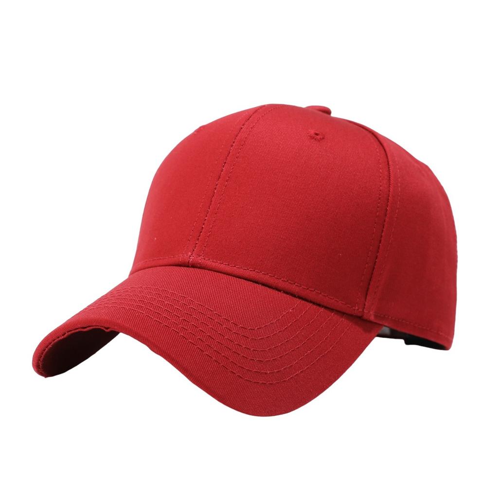 Versatile big head circumference solid color light board baseball cap men's four-season sun protection visor women's big brim cap