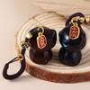 Porte-clés en bois Chaîne pour téléphone portable Lanière pour téléphone portable Porte-clés chat en bois