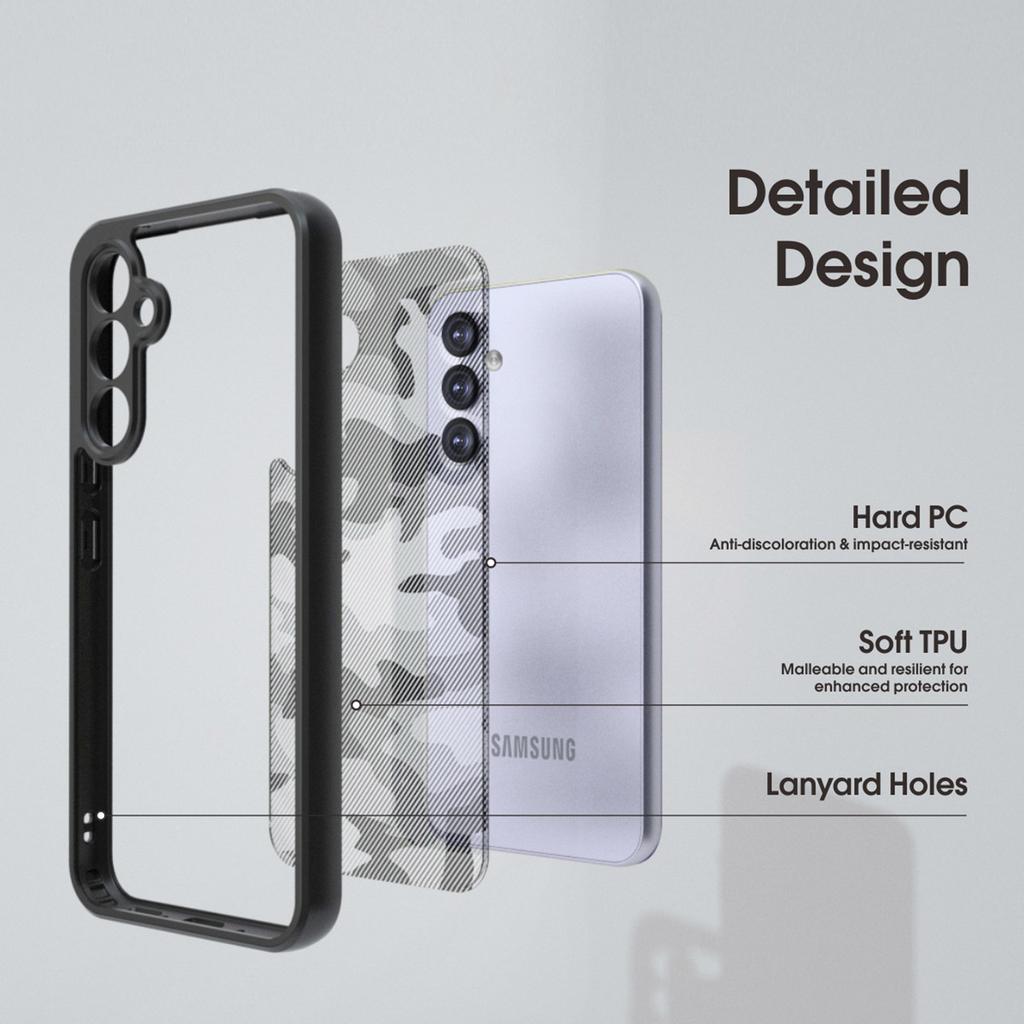 IBMRS For Samsung Galaxy S23 FE Phone Case PC+TPU Scratchproof Protective Cover