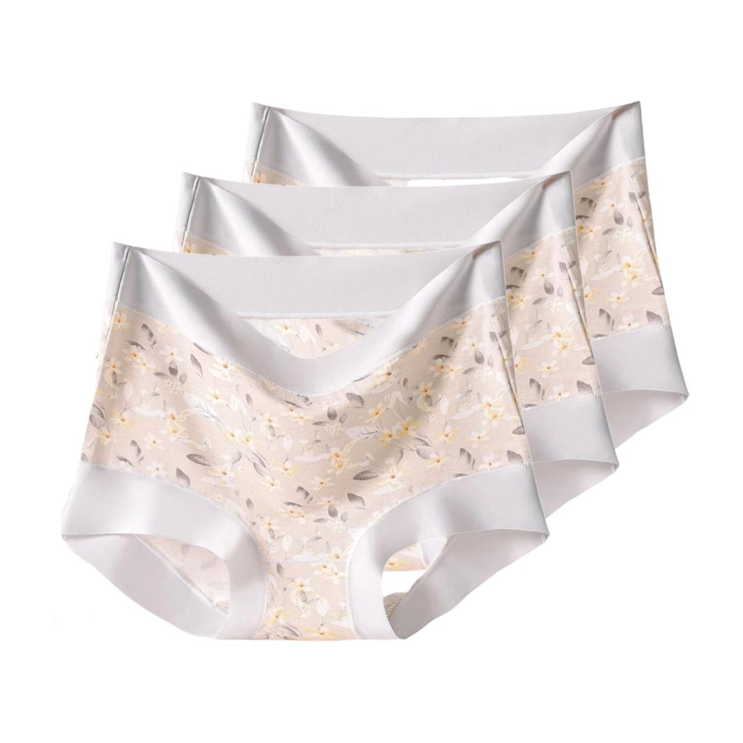 

3 шт. женские трусики больших размеров с высокой талией бесшовные утягивающие трусы для ягодиц и коррекции живота большие размеры XL XXL 3XL 4XL 5XL 6XL 6XL