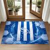 Sheffield Wednesday Football Design Crystal Velvet Rug Soft Decorative Mat for Bedroom Entrance