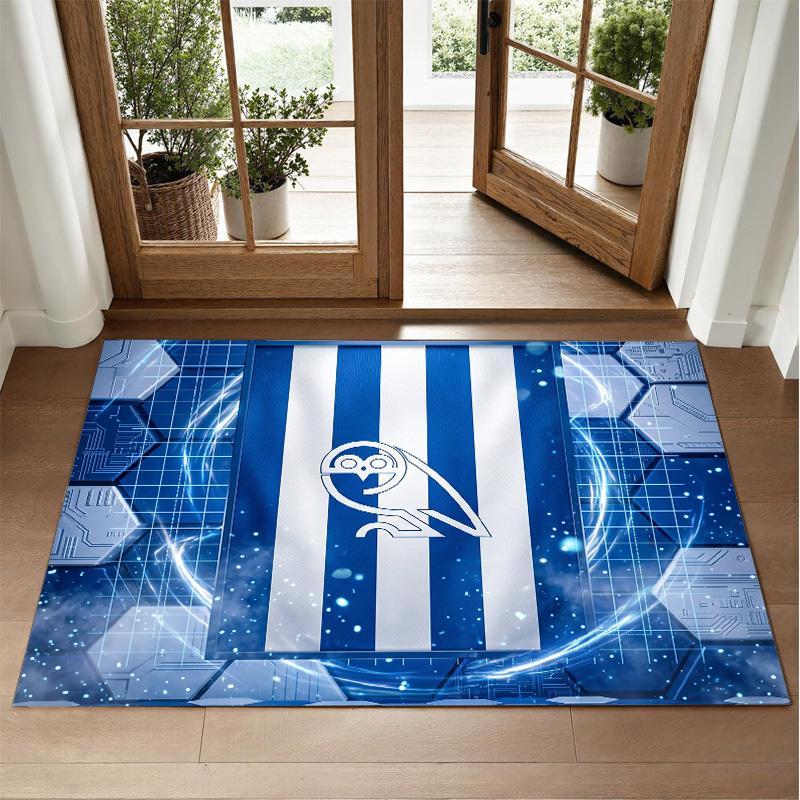 Sheffield Wednesday Football Design Crystal Velvet Rug Soft Decorative Mat for Bedroom Entrance