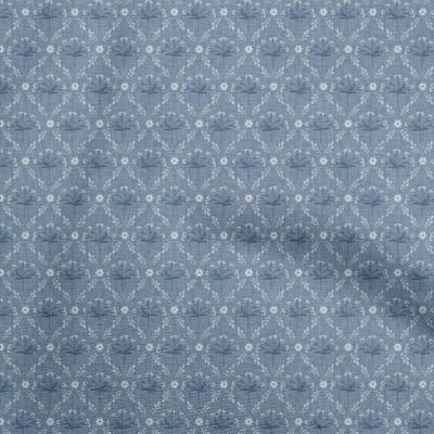 Tkanina bawełniana Flex Dusty Blue Block Diy Odzież Pikowanie Tkanina Druk Tkanina Na Jard 40 Cali