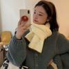 Korean Style Simple and Fashionable Knitted Scarf for Women In Winter To Keep Warm and Prevent Cold Versatile Student Casual Woolen Scarf for Travel