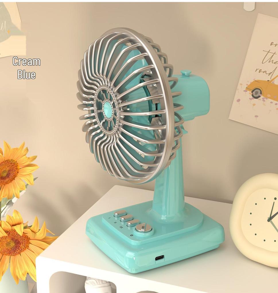 Rechargeable Desktop Mini Fan for Home and Office